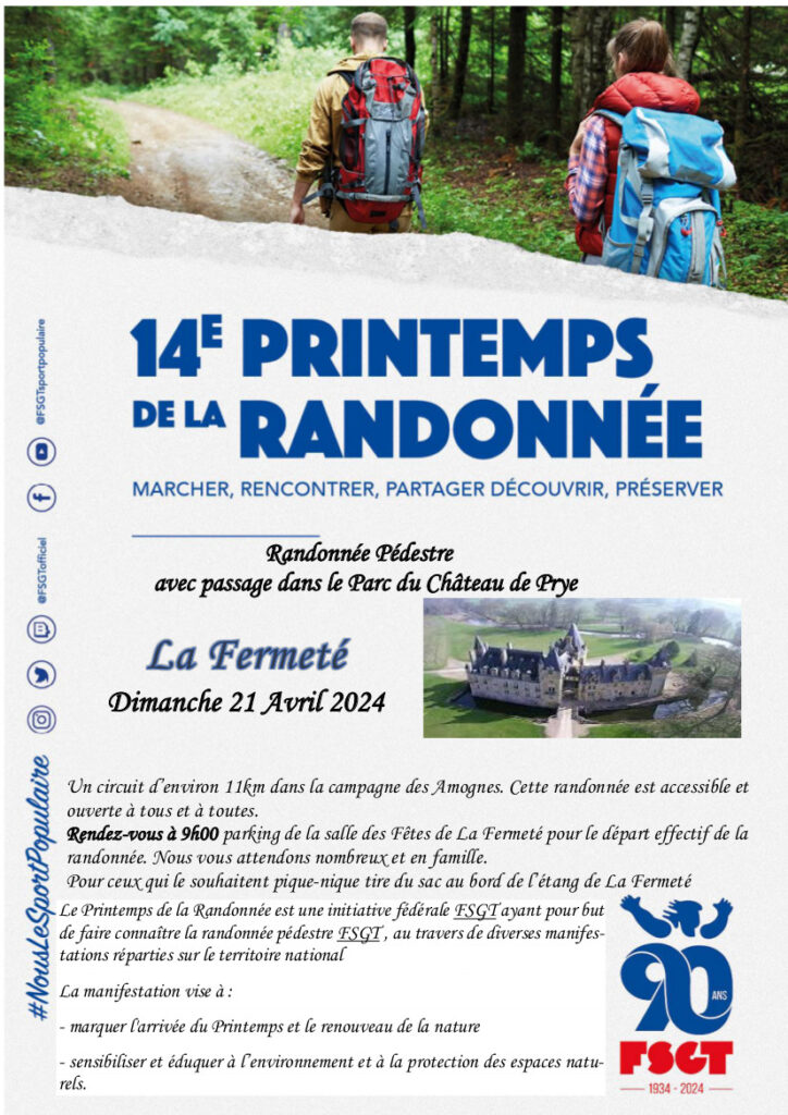 14ème Printemps de la Randonnée